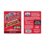 20w50 Lucas High Performance Motorcycle Oil 10702-1 - Image 2