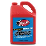 0w40 Red Line Synthetic Motor Oil 11105