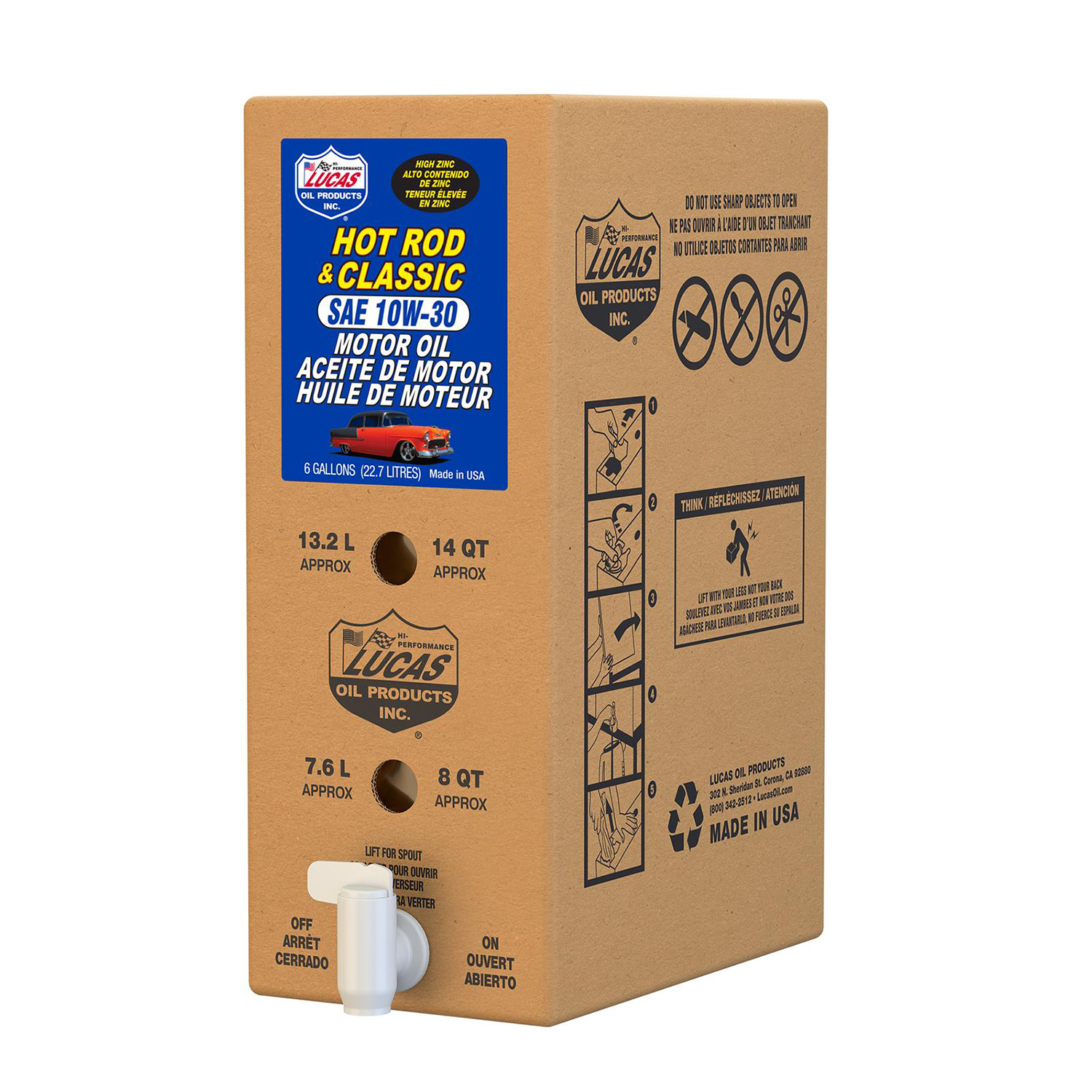 18025 _a 10w30 Lucas Hot Rod and Classic Car Motor Oil 18025 - Image 1
